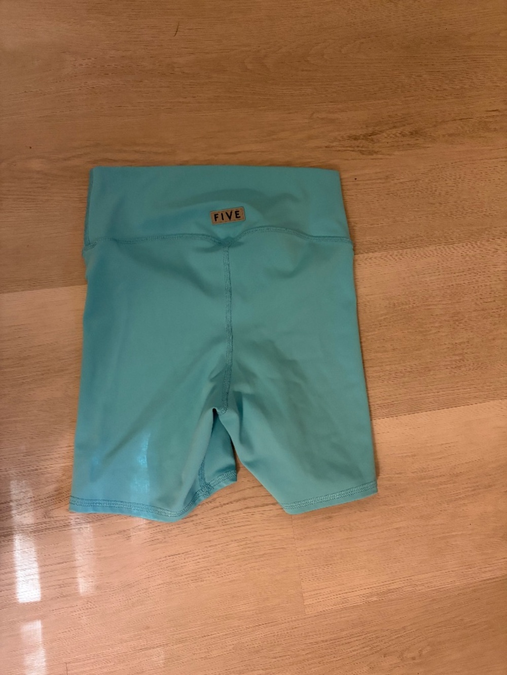 FIVE Teal High-Waisted Biker Shorts Women’s XS